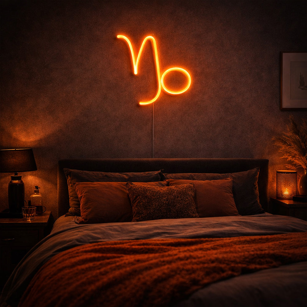 Capricorn LED Neon Sign - Made in London Zodiac Neon Signs
