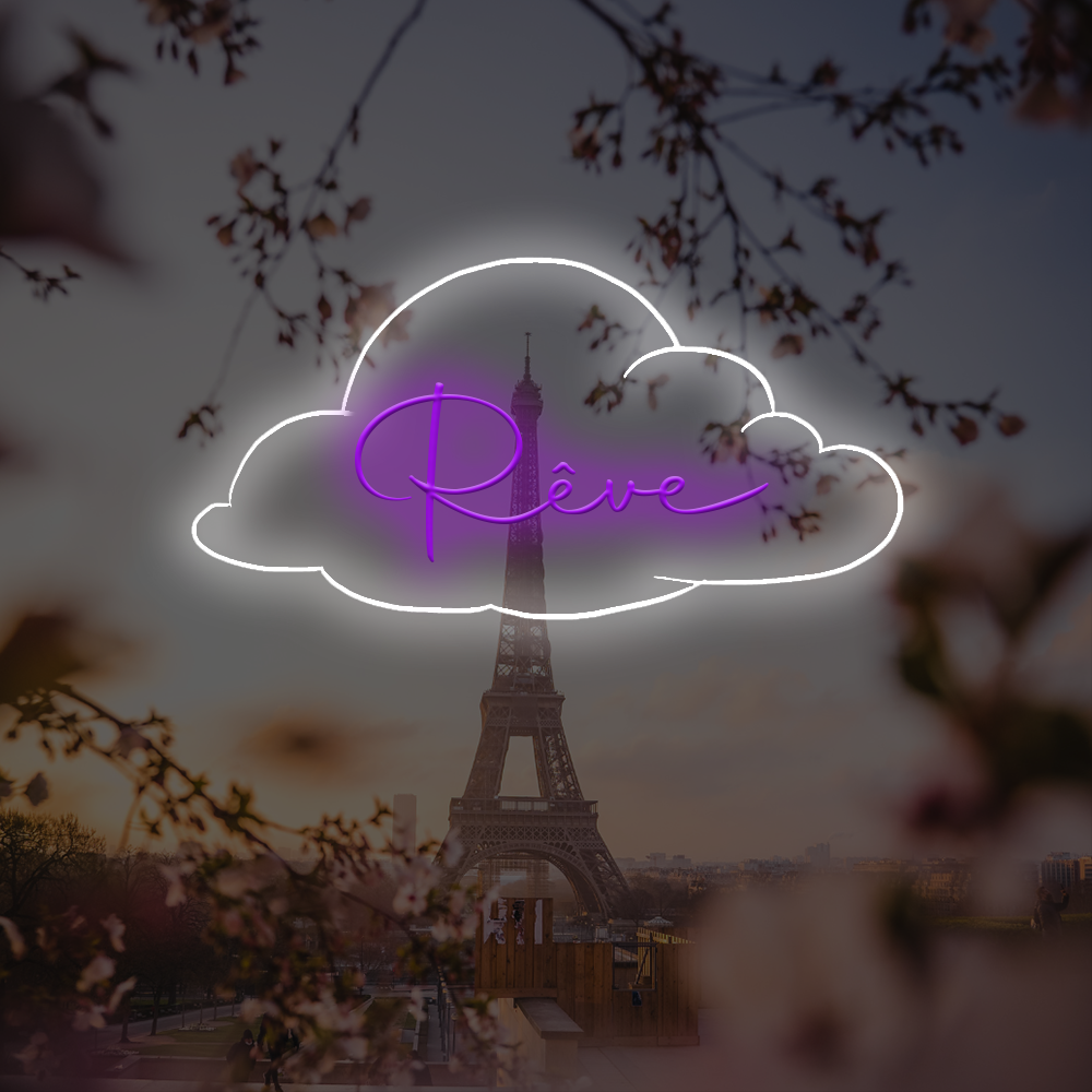 Rêve French LED Neon Sign - Made in London Neon Signs