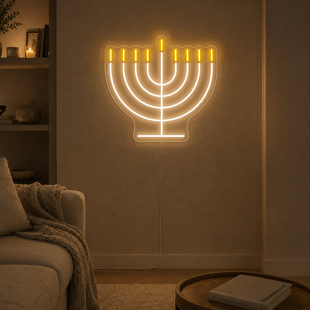 Hannukah LED Neon Sign - Made in London Decoration Neon Signs