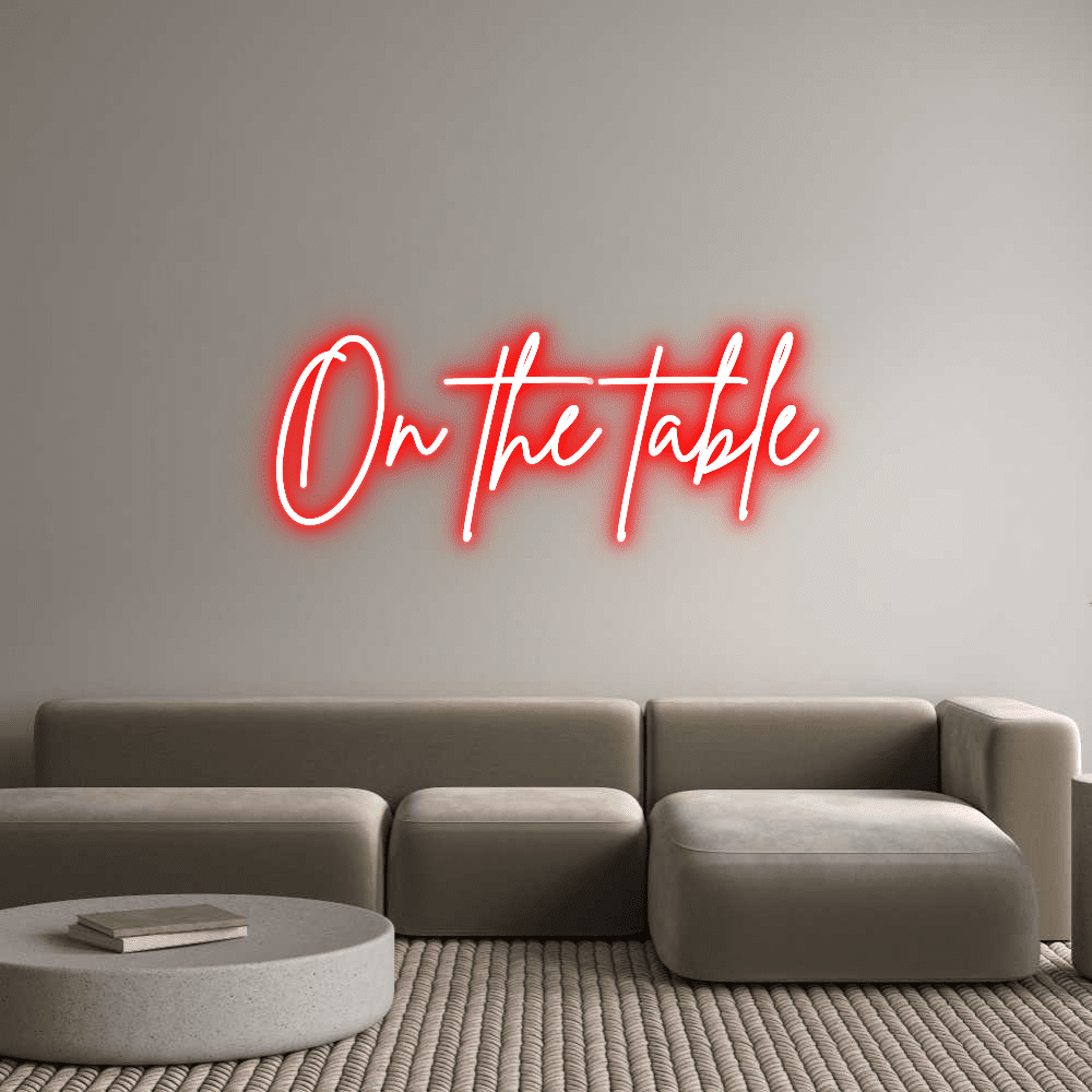 Custom Neon Sign Online Editor På bordet - Planet Neon