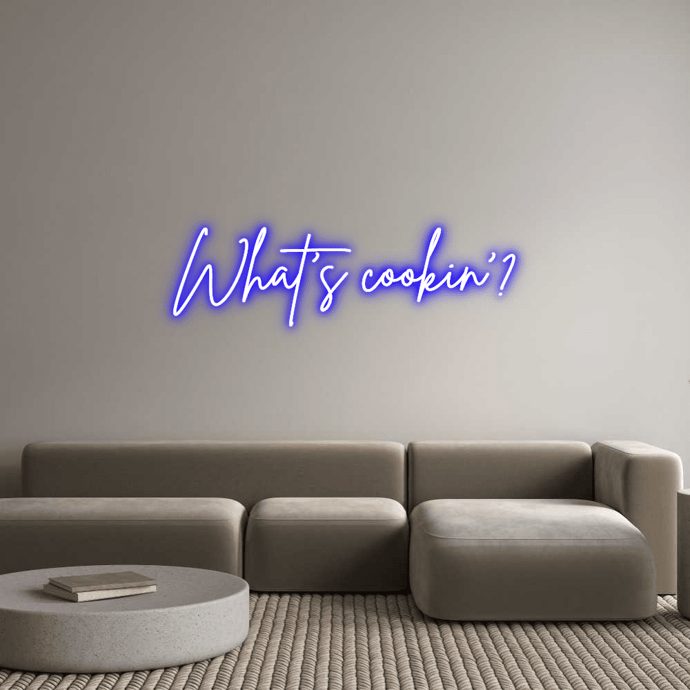 Custom Neon Sign Online Editor Hva er matlaging? - Planet Neon