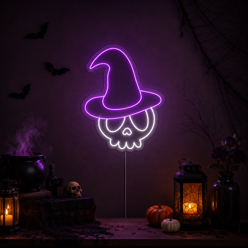Cute Skull - Halloween Decor LED Neon Sign Made In London