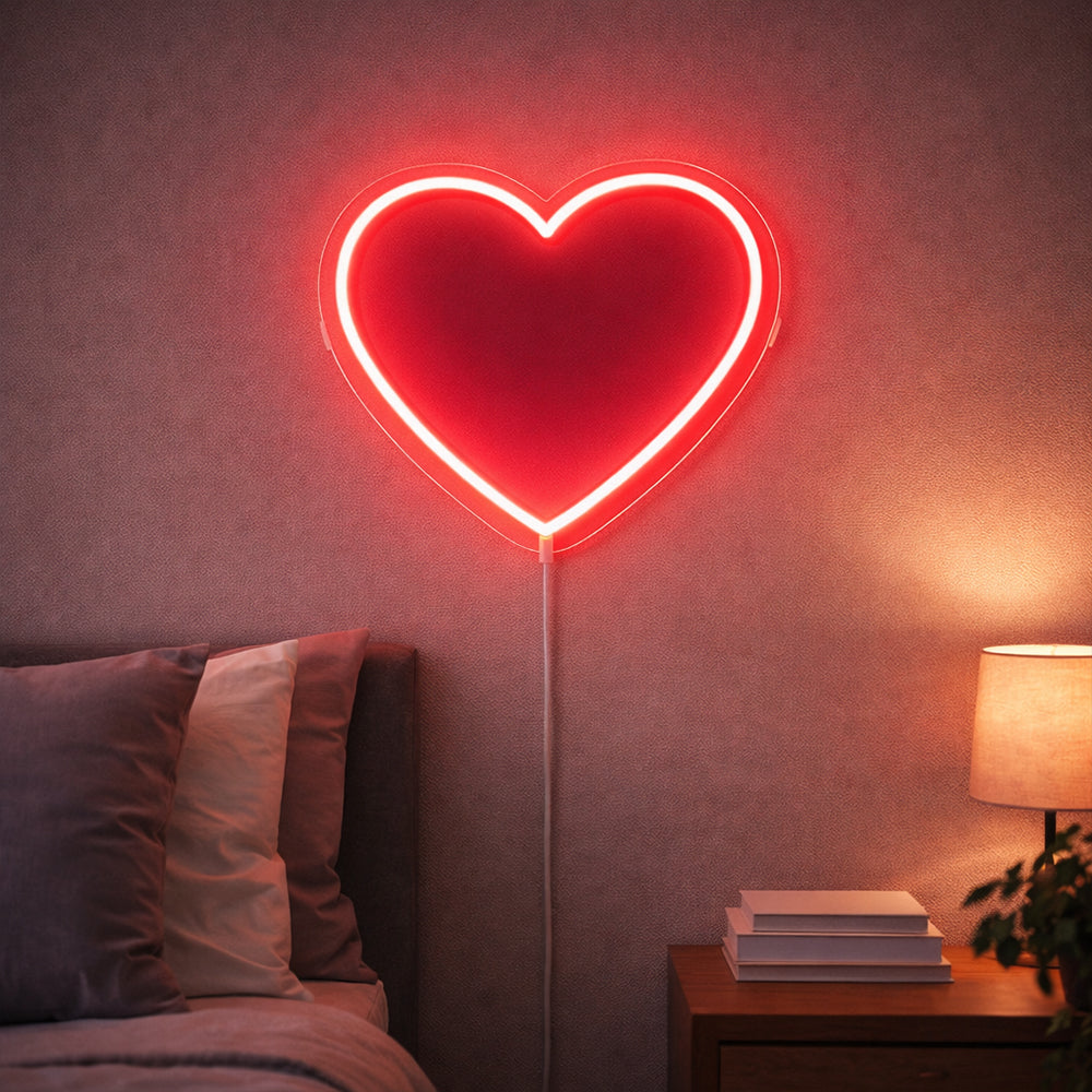 Heart LED Neon Sign - Planet Neon Made in London Neon Signs