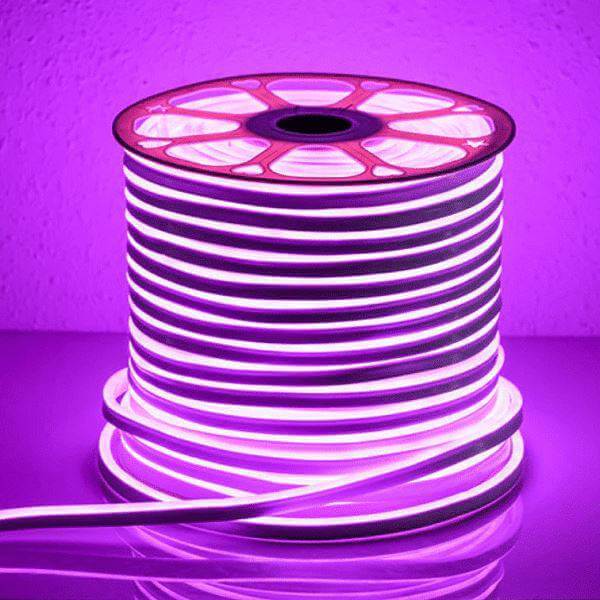 I LumoS 8x16mm PURPLE Flexible IP65 Dimmable LED Neon Strip Light 12V 9W/m - Planet Neon