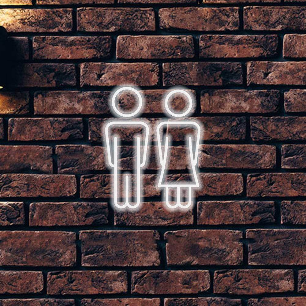 Unisex Toilette LED Neon Sign - Made in London Bathroom Neon Signs - Planet Neon