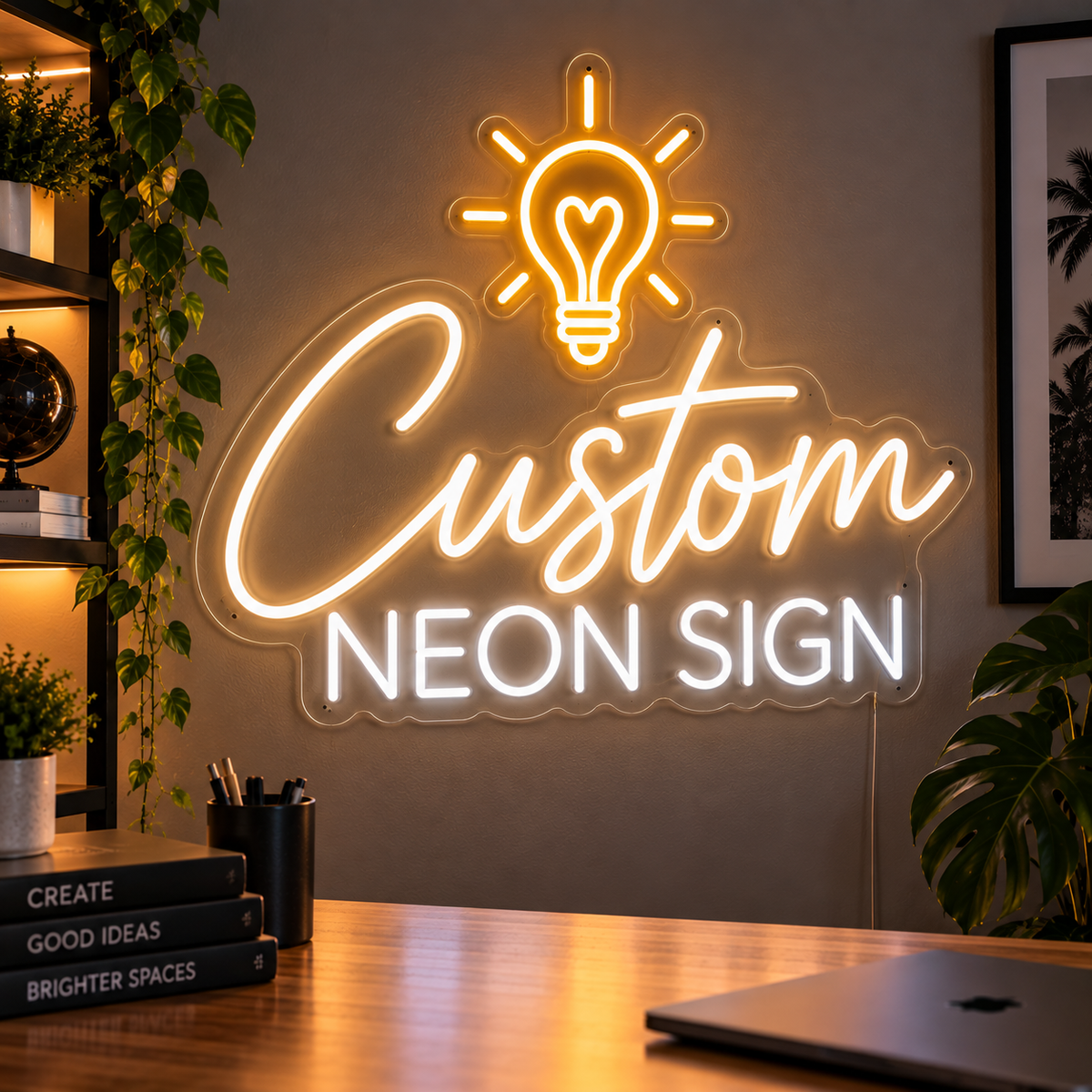 Anpassad neonskylt AI-designer