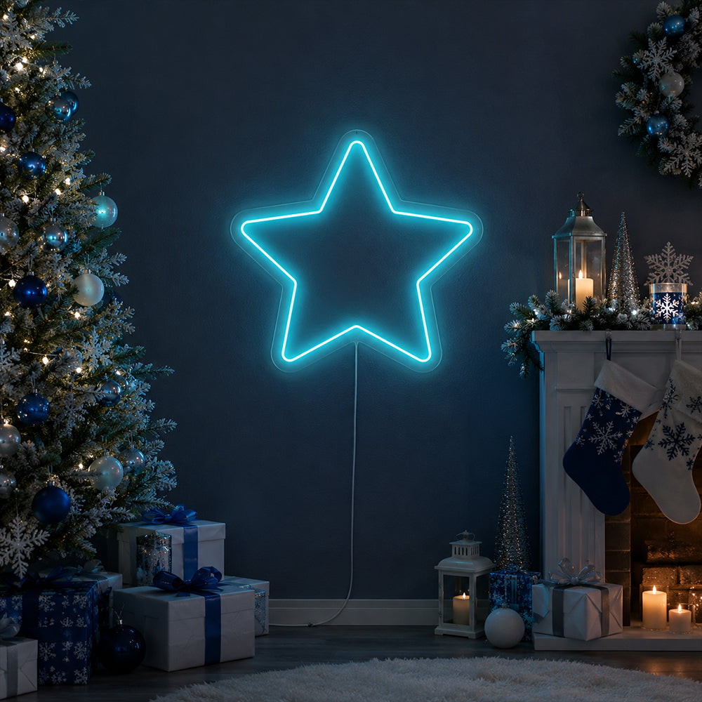 Star LED Neon Sign - Planet Neon Made in London Neon Signs
