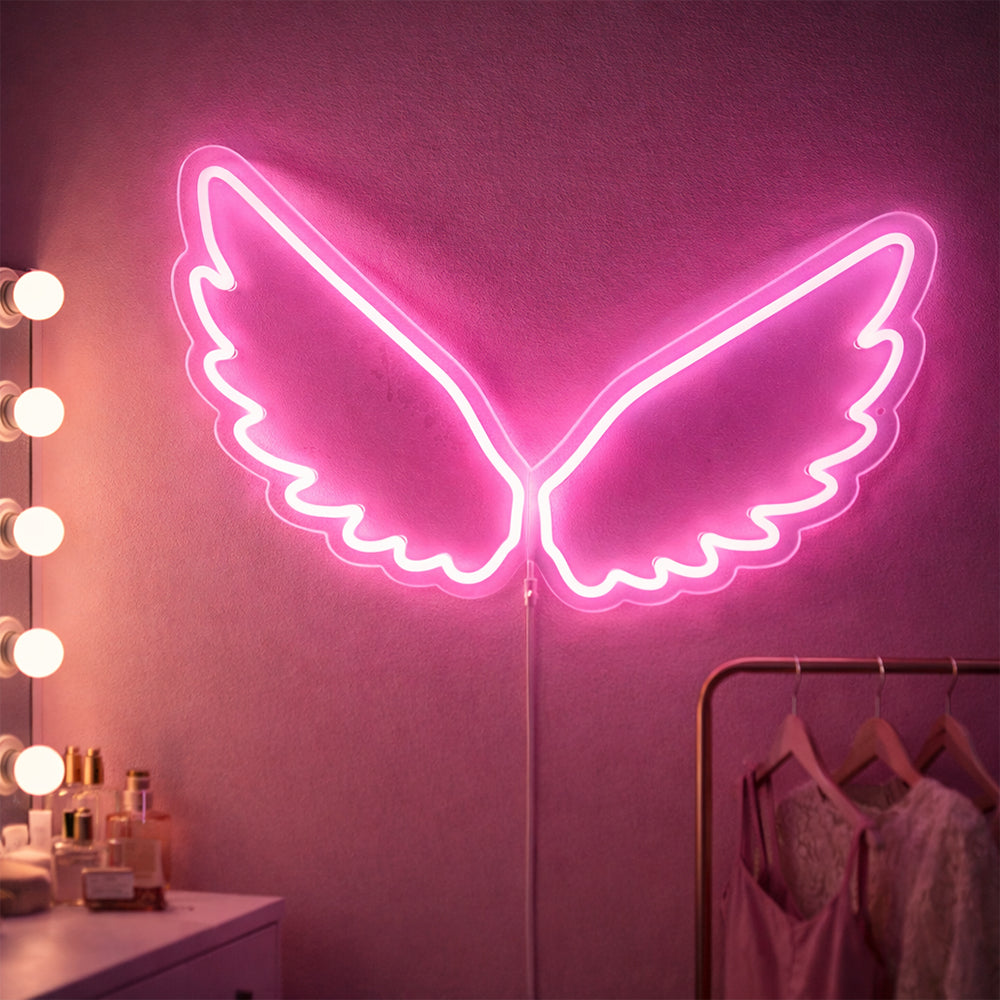 Angel Wings LED Neon Sign - Planet Neon Made in London Neon Signs