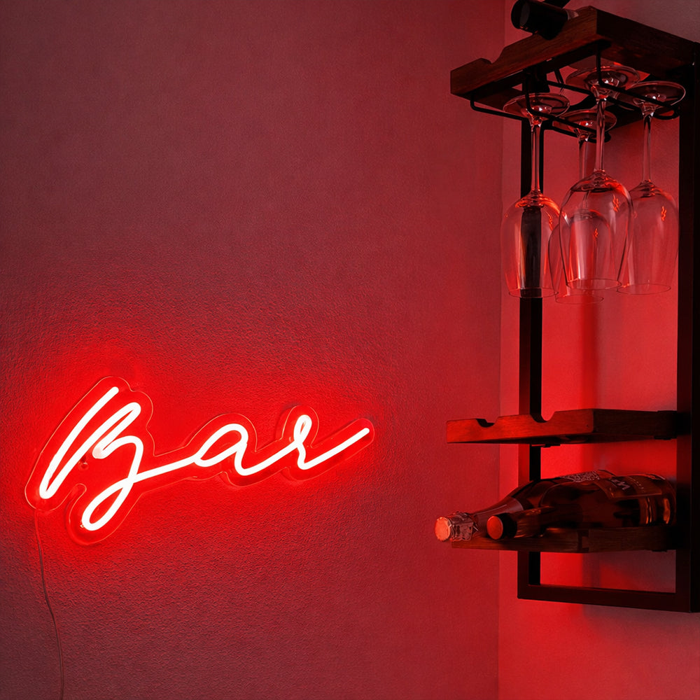 Bar Script LED Neon Sign - Made in London Club Pub Neon Signs