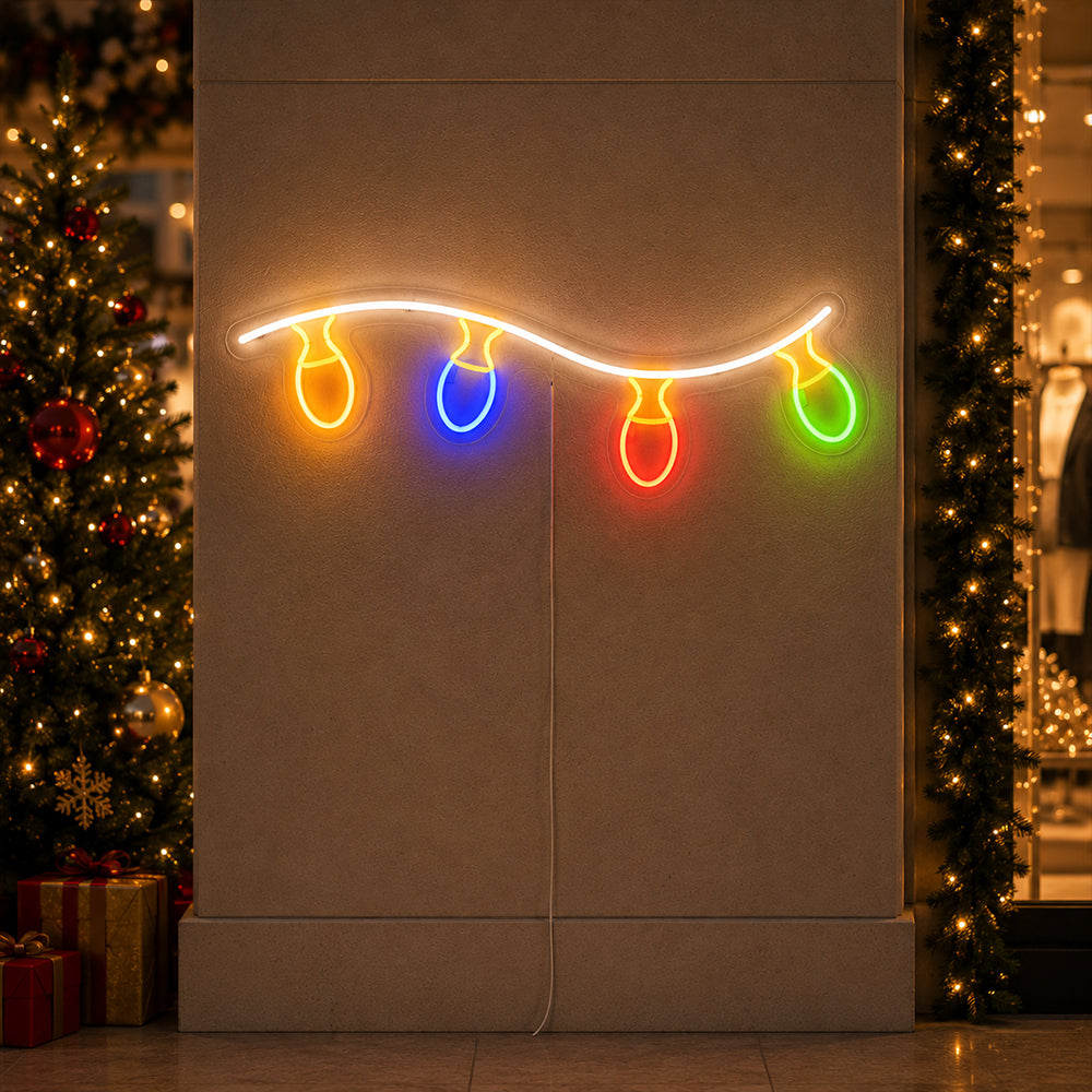 Christmas Lights LED Neon Sign - Made in London Christmas Neon Signs