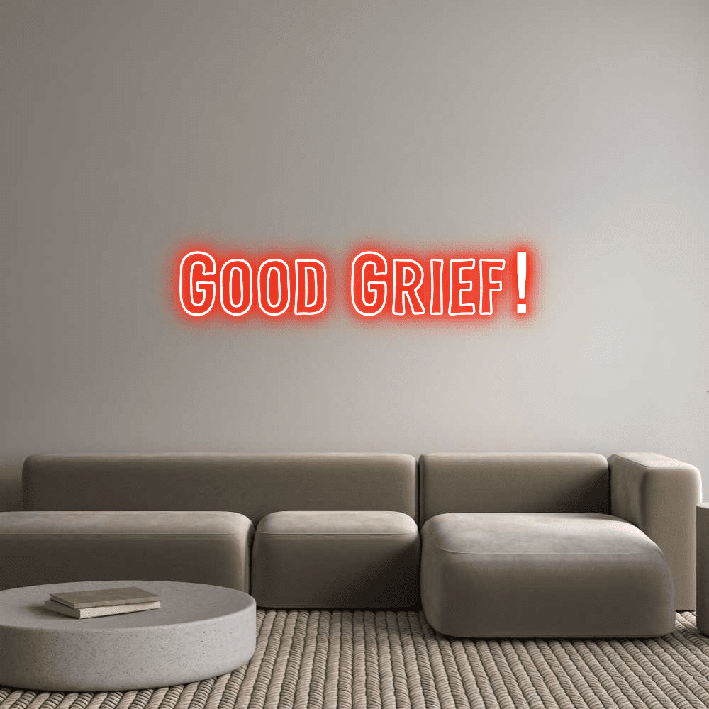 Egendefinert Neon Sign Online Editor God sorg! - Planet Neon