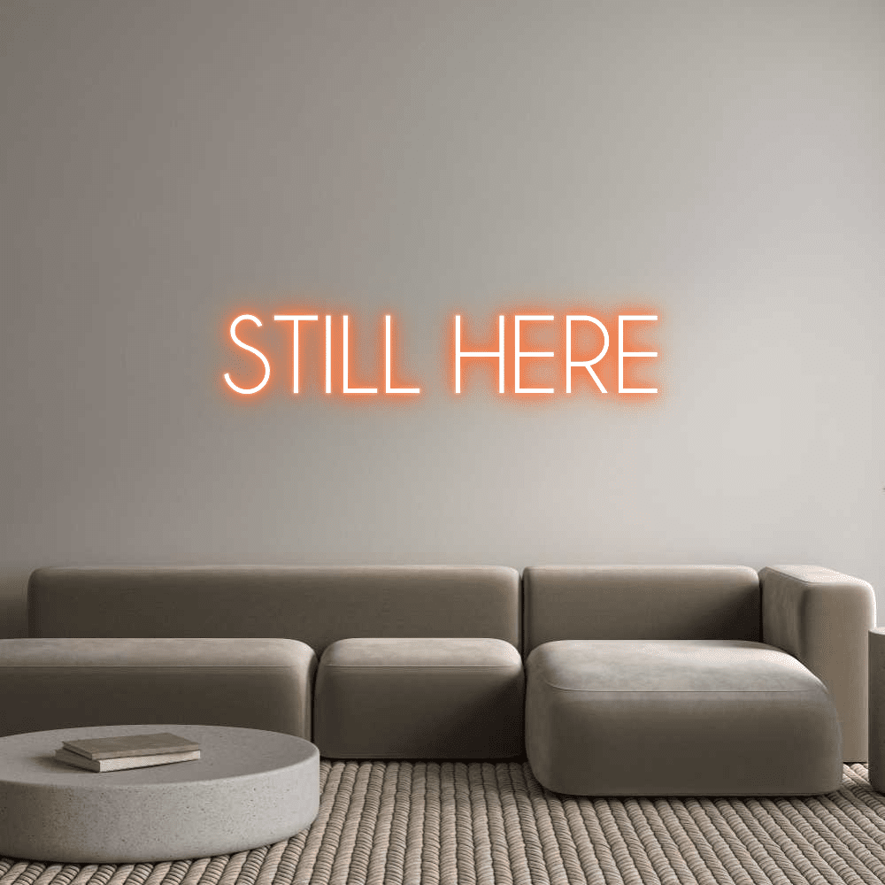 Custom Neon Sign Online Editor FORTSATT HER - Planet Neon
