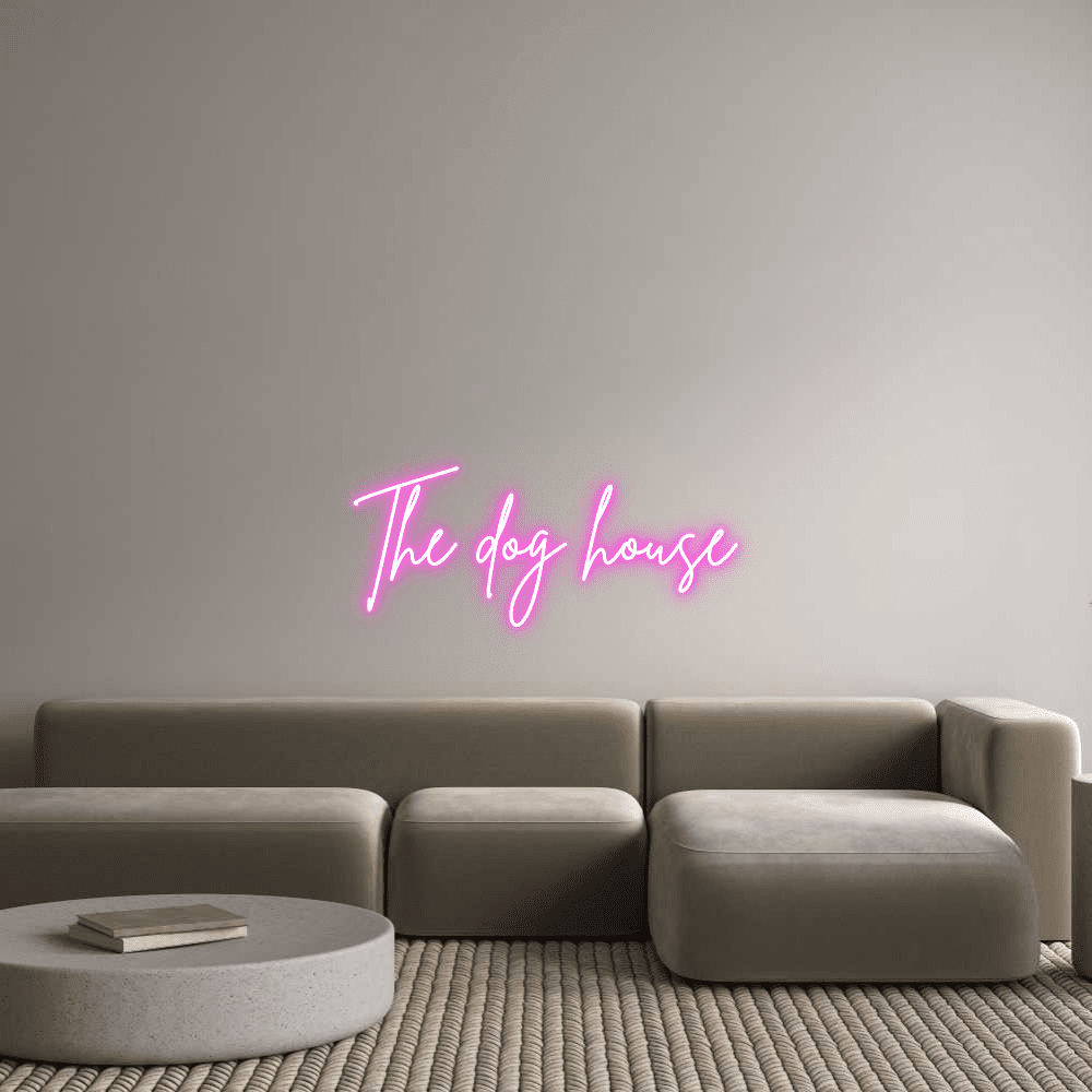 Custom Neon Sign Online Editor Hundehuset - Planet Neon