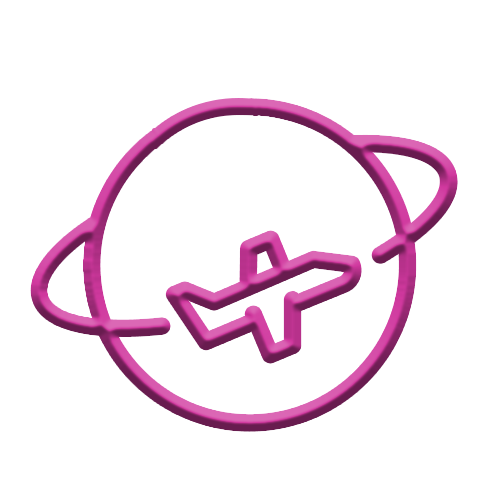 Planet Icon - For worldwide delivery 