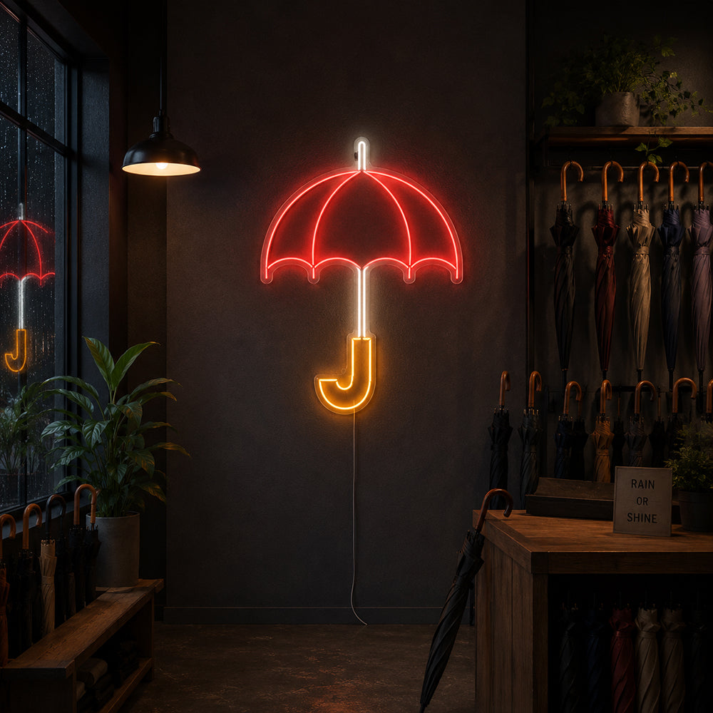 Umbrella LED Neon Sign - Made in London