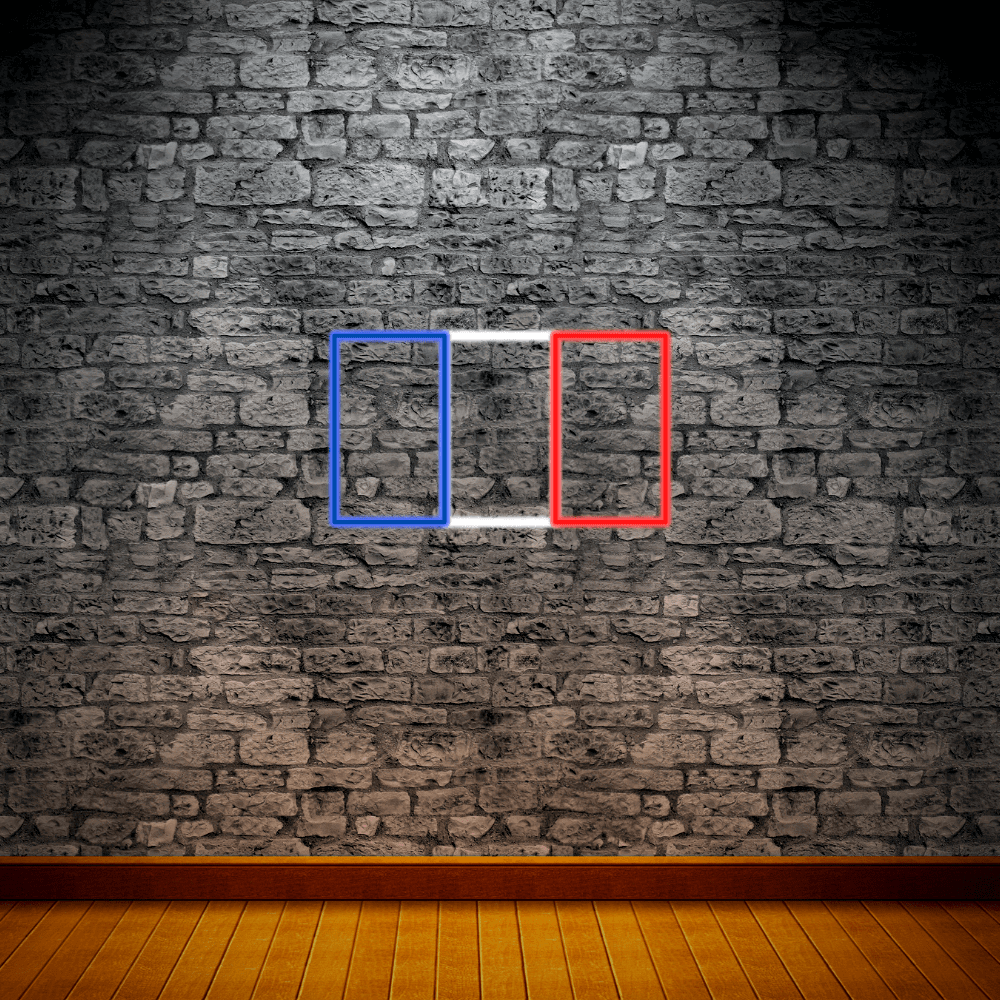 Flag of France LED Neon Sign - Made in London Neon Signs - Planet Neon