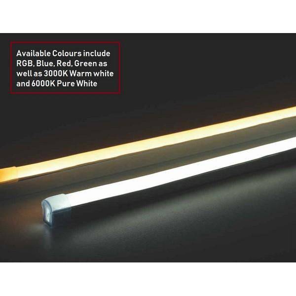 I LumoS 8x16mm RED Flexible IP65 Dimmable Double Sided LED Neon Strip Light 12V DC 9W/m - Planet Neon